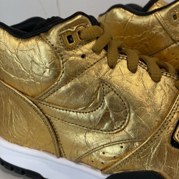 Nike Air Trainer 1 Premium Qs NFL Super Bowl 50 Metallic Gold 840169-700 sz - Picture 4 of 16